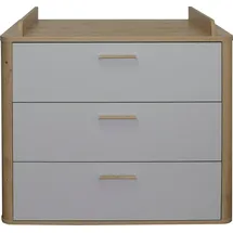 Mäusbacher Wickelkommode Lilly Holzoptik Grau