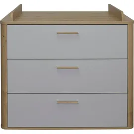Mäusbacher Wickelkommode Lilly Holzoptik Grau