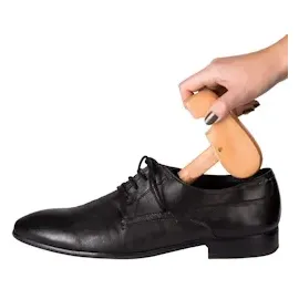 Tectake tectake® 2 Paar Schuhspanner, aus Lotusholz, Verhinderung von Gehfalten, gute Luftzirkulation