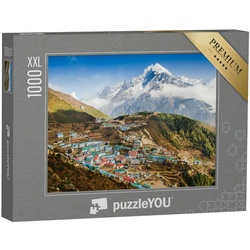 puzzleYOU Puzzle Puzzle 1000 Teile XXL „Bergdorf Namche Bazar, Himalaya, Nepal“, 1000 Puzzleteile, puzzleYOU-Kollektionen Nepal, Himalaya