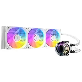 Antec Vortex Lum 360 White ARGB, CPU Wasserkühler, Weiss, Mehrfarbig