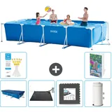 Rechteckiger Frame Pool - 450x220x84 Cm - 7-teilig  S53