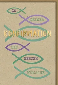 Konfirmationskarte Graspapier 11325   Bild