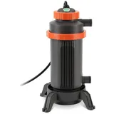 Clanmacy Pool-Wärmepumpe Poolheizung Schwimmbadheizer Wärmetauscher 3KW Heizung 35°C schwarz