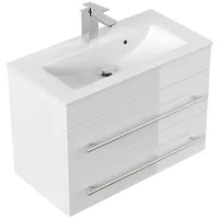 Posseik Badmöbel Portus 700 SlimLine Weiß Hochglanz