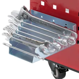 Mendler Werkstattwagen Stahl 73x90x35cm rot 3 Ladeflächen