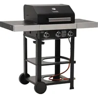 TAINO WABAYA 3+0 Gasgrill Grillwagen 3 Brenner Sear-Burner Schwarz