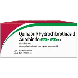 QUINAPRIL/HCT Aurobindo 20/12,5 mg Filmtabletten 100 St