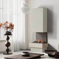 muenkel design Garda [Elektrokamin Opti-myst]: Jura (Schiefer beige) - weiß