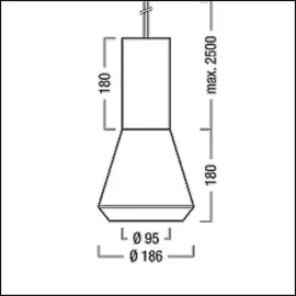 zumtobel LED-Pendelstrahler V2-P M2500 19 cm weiß Kunststoff
