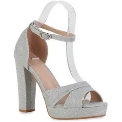 Damen High Heels in Silber