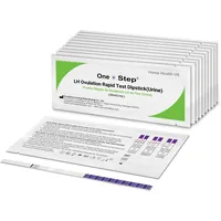 60 One Step Ovulationstests mit optimaler Sensitivität 20 miu/ml - Fruchtbarkeitstest für Frauen - Ovulationstest für Eisprung bei Kinderwunsch - Urinteststreifen schwanger werden