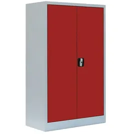Lüllmann Aktenschrank 80,0 x 38,3 x 120,0 cm feuerrot, lichtgrau