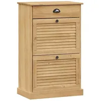 VidaXL Schuhschrank VIGO 60x35x96 cm Massivholz Kiefer