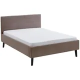 BOXXX Polsterbett, Taupe, Textil, Eukalyptusholz, 140x200 cm, Reach, Stoffauswahl, in verschiedenen Größen erhältlich, Schlafzimmer, Betten, Polsterbetten
