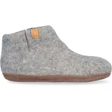 Tofvel Mula Wollfilz-Pantoffel Marbled Light Grey Größe 48 - Grau - 48