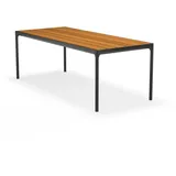 Houe Gartentisch Four 210 x 90 cm Bambus Schwarz