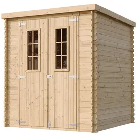 TIMBELA Gartenhaus M309C 2,04 x 2,04 m Beige