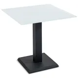 BOOOM Esstisch Modica 80 x cm Glas Weiß