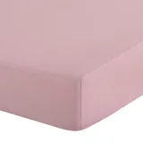 Eurofirany Spannbettlaken Baumwolle 180 x 200 cm rosa