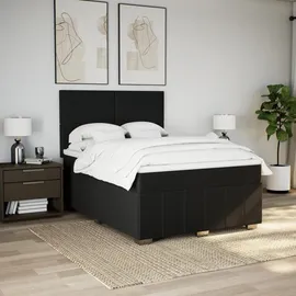 vidaXL Boxspringbett 140 x 200 cm Schwarz