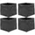 lycce Aufbewahrungskorb Faltbare Aufbewahrungsbox Cord 4P 33 x 33 x 31 cm grau