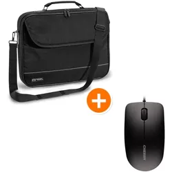 PEDEA Notebooktasche "FAIR" 15,6", schwarz + CHERRY MC 1000 Maus