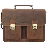 GREENBURRY Vintage Lehrertasche braun 15.4''