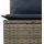 vidaXL 12-teiliges Gartensofa-Set mit Kissen, grau, Polyrattan - Grau
