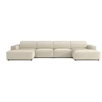 Emoebel24 Ecksofa Lukas Modular U-form  364x166x70 cm Beige - Beige