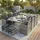Swing&Harmonie Vegas Polyrattan Sitzgruppe Esstisch Lounge grau