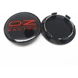 HYGGLY 4 Stück Nabendeckel Radnabenkappen, für OZ Racing 69mm Felgendeckel Felgenkappen Radnabenabdeckung Wasserdicht Staubdicht Schmücken Zubehör,A1