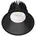 1 x 6 W LED rund schwarz/Aluminium