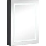 vidaXL LED-Spiegelschrank 50 cm grau