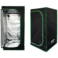 Mucola Zimmergewächshaus 60x60x120cm Growschrank Indoor Growtent Growzelt Zuchtzelte Zuchtschrank Pflanzenzucht Ganzjährige Pflanze, Lichtdicht und Wasserdicht