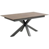 Actona Esstisch Heaven braun Rost, Keramik, Kreuzfuß, ausziehbar B: 168/210 cm