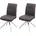 MCW Esszimmerstuhl H70 2er-Set Grau-Braun