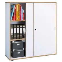 VCM Salia Aktenschrank 100 x 37 x 110 cm weiß