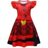 Lito Angels Prinzessin Red Kleid Kostüm Verkleidung für Kinder Mädchen Größe 7-8 Jahre 128, Rot