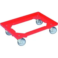 Kistenroller Trgf.250kg Gummi-Bereifung L605xB405mm Ku.rot ALLIT