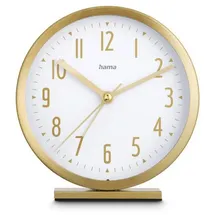 Hama Wecker Skye gold Kunststoff 12,0 cm, Ø 11,2 cm
