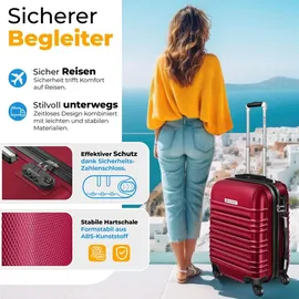 Kesser Koffer-Set 3-tlg. rot/abs