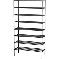 Woood Ferro Schuhregal 85x35x160 schwarz