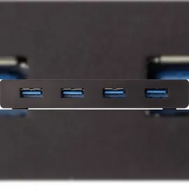 Renkforce RF-SHB-200 4 Port USB 3.2 Gen 1-Umschalter + Hub (USB 3.0) Schwarz