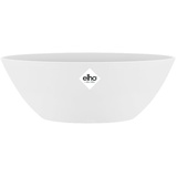 elho Brussels Oval 36 - Blumentopf für Innen - Ø 36.0 x H 13.1 cm weiß Kunststoff