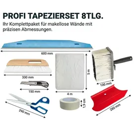varivendo Tapezierset 8tlg. Werkzeug  weiß 34193