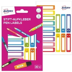 Avery Zweckform 30er-Pack Stift-Aufkleber farbige Rahmen 50x10 mm