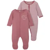NAME IT - Schlafstrampler NBNNIGHTSUIT 2er-Pack in mesa rose, Gr.92