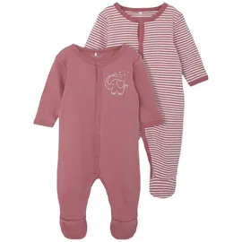 NAME IT - Schlafstrampler NBNNIGHTSUIT 2er-Pack in mesa rose, Gr.92