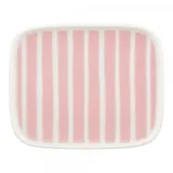 Marimekko Frühstücksteller Oiva Piccolo 15x12 cm Weiß/Hellpink